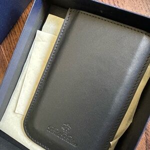 Brooks Brothers Classic Black Card Holder